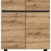 Kommode Tomasa Evoke Oak Nachbildung schwarz B/H/T: ca. 80x99x36 cm Kommode Tomasa Evoke Oak Nachbildung schwarz B/H/T: ca. 80x99x36 cm – Bild 2