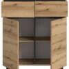 Kommode Tomasa Evoke Oak Nachbildung schwarz B/H/T: ca. 80x99x36 cm Kommode Tomasa Evoke Oak Nachbildung schwarz B/H/T: ca. 80x99x36 cm – Bild 3