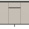 Kommode Tron Kaschmirgrau Nachbildung schwarz B/H/T: ca. 136x101x38 cm – Bild 4