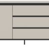 Sideboard Tron Kaschmirgrau Nachbildung schwarz B/H/T: ca. 136x83x38 cm – Bild 4