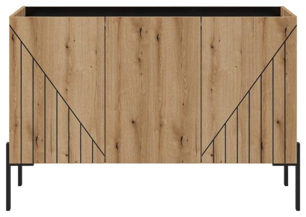 Sideboard Neo Evoke Oak Nachbildung schwarz B/H/T: ca. 120x81x40 cm – Bild 3