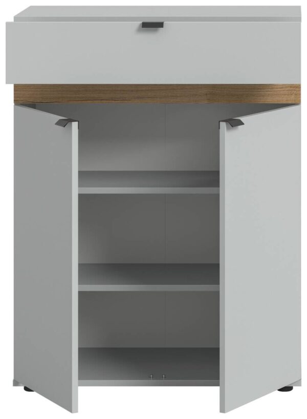 Schuhkommode Naro weiß Evoke Oak Nachbildung B/H/T: ca. 75x98x37 cm – Bild 4