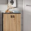 Badhochschrank Mone Basalt Nachbildung Artisan Oak Nachbildung B/H/T: ca. 60x81x30 cm – Bild 5