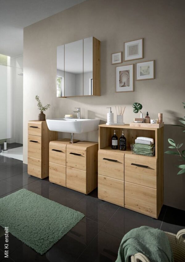 Schrank Ice Artisan Oak Nachbildung B/H/T: ca. 60x80x30 cm Schrank Ice Artisan Oak Nachbildung B/H/T: ca. 60x80x30 cm – Bild 5
