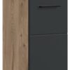 Stauraumelement Ice Nox Oak Nachbildung schwarz matt B/H/T: ca. 30x106x30 cm – Bild 3