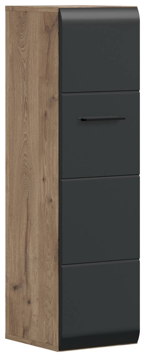 Stauraumelement Ice Nox Oak Nachbildung schwarz matt B/H/T: ca. 30x106x30 cm – Bild 3