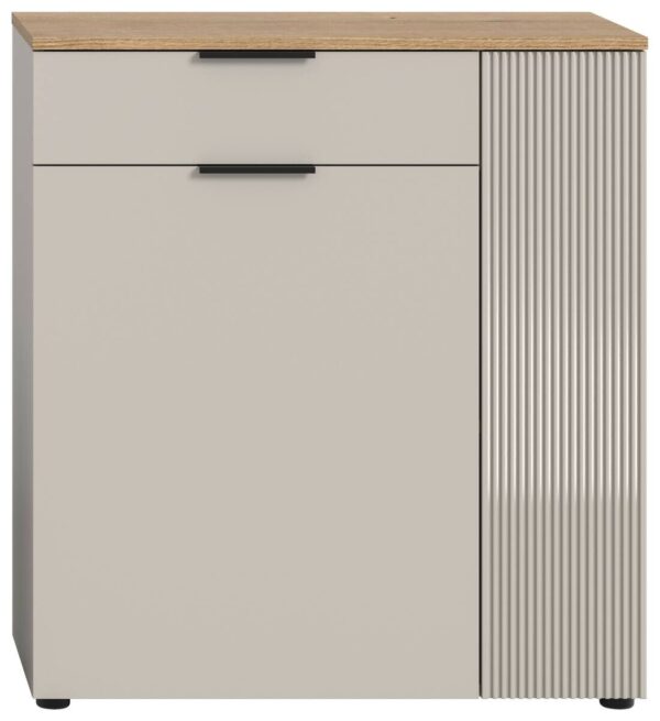 Kommode Slide Kaschmirgrau Nachbildung Evoke Oak Nachbildung B/H/T: ca. 80x88x36 cm – Bild 2