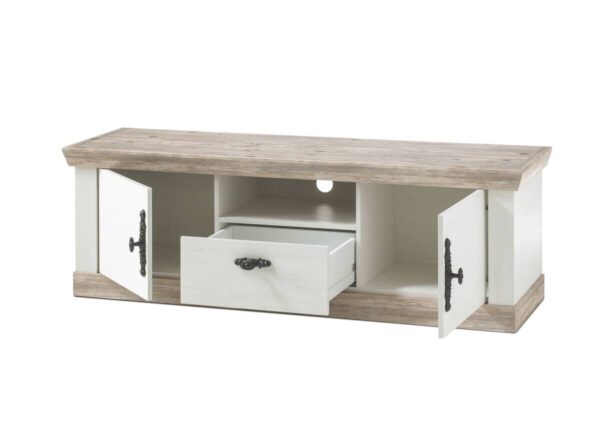 Lowboard Florenz weiß Pinie B/H/T: ca. 156x51x44 cm – Bild 2