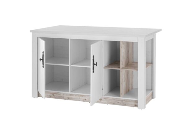 Küchentheke Florenz weiß Pinie B/H/T: ca. 161x92x90 cm – Bild 2