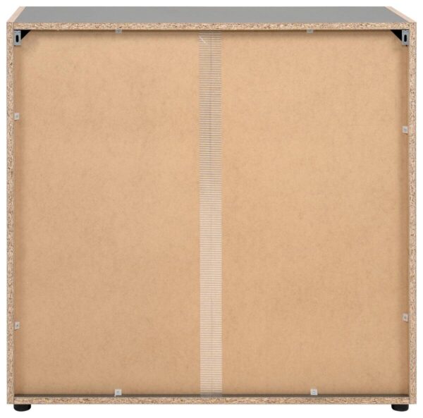 Kommode Cento anthrazit Eiche Artisan Oak Nachbildung B/H/T: ca. 89x83x35 cm – Bild 2