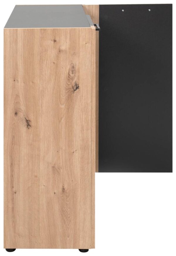 Kommode Cento anthrazit Eiche Artisan Oak Nachbildung B/H/T: ca. 89x83x35 cm – Bild 3