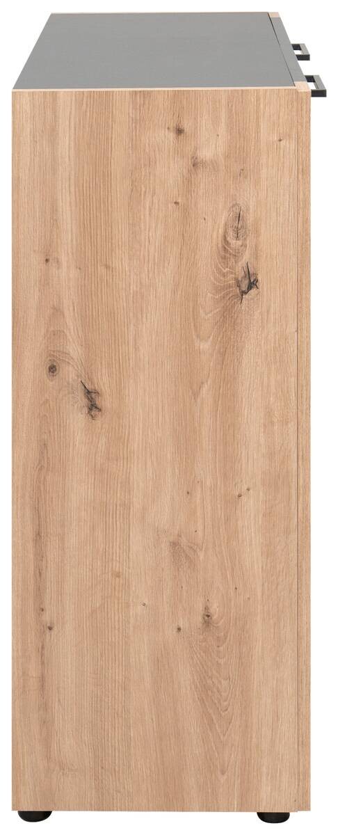 Kommode Cento anthrazit Eiche Artisan Oak Nachbildung B/H/T: ca. 89x83x35 cm – Bild 4