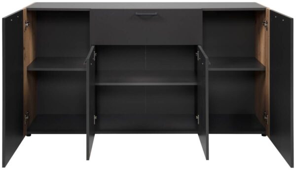 Sideboard Cento anthrazit Eiche Artisan Oak Nachbildung Sideboard Cento anthrazit Eiche Artisan Oak Nachbildung – Bild 4