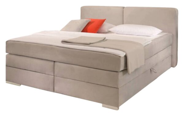 Boxspringbett Happy grau hell Liegefläche B/L: ca. 180x200 cm – Bild 2