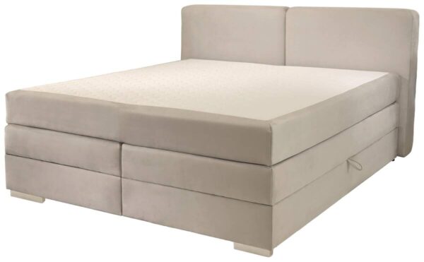 Boxspringbett Happy grau hell Liegefläche B/L: ca. 180x200 cm – Bild 3