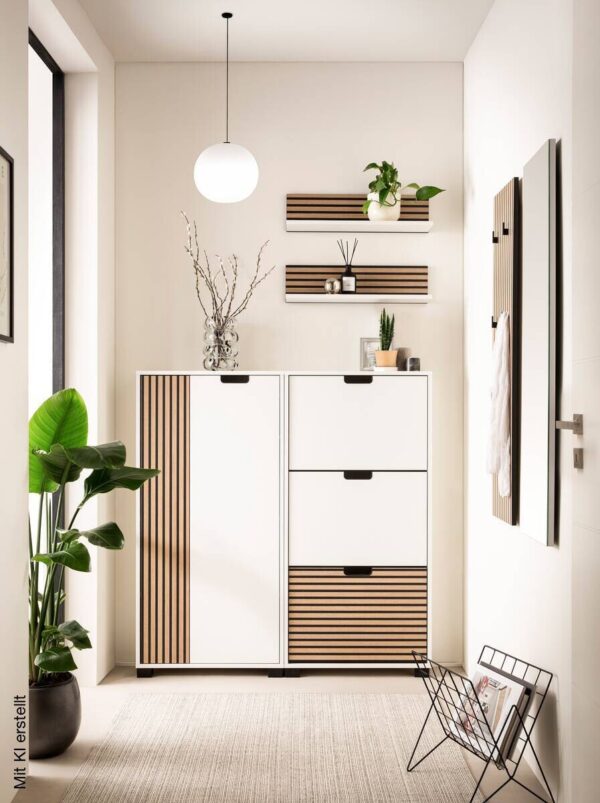Highboard Ryker weiß matt B/H/T: ca. 59,8x124x19,55 cm Highboard Ryker weiß matt B/H/T: ca. 59,8x124x19,55 cm – Bild 5