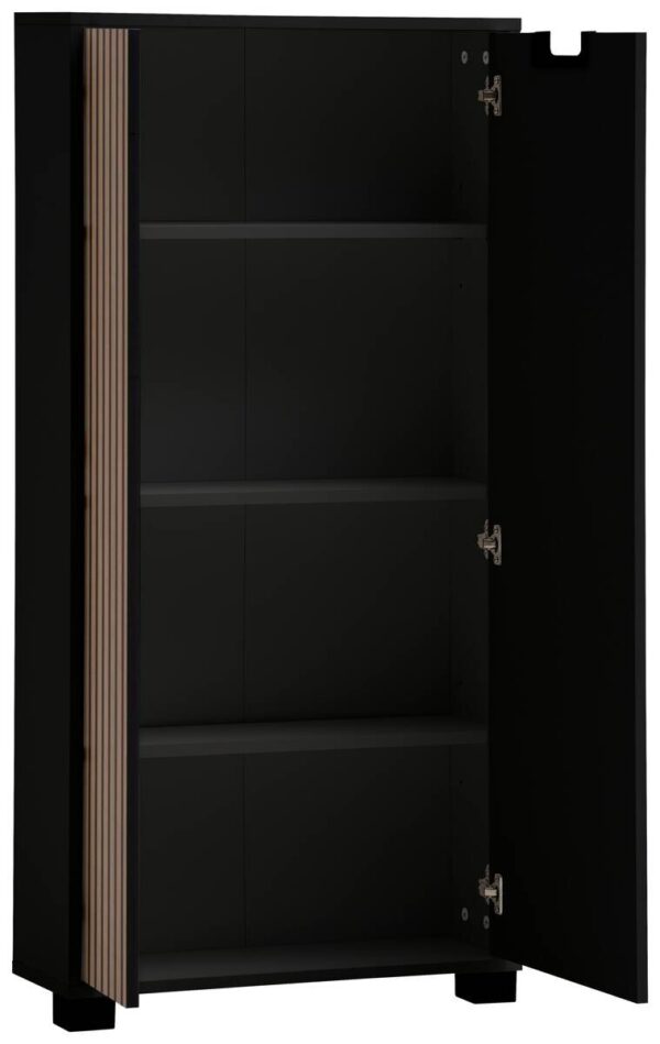 Highboard Ryker schwarz matt B/H/T: ca. 59,8x124x19,55 cm Highboard Ryker schwarz matt B/H/T: ca. 59,8x124x19,55 cm – Bild 4