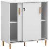 Schiebetürenschrank Torge weiß matt B/H/T: ca. 80,1x84,8x38,2 cm – Bild 4