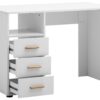 Schreibtisch Torge weiß matt B/H/T: ca. 109x74x58 cm – Bild 2