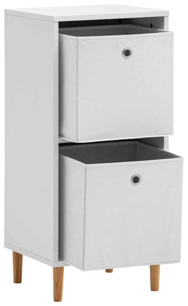 Unterschrank Torge weiß matt B/H/T: ca. 38,2x84,8x38,2 cm – Bild 2