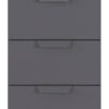 Nachtkonsole Aditio grau B/H/T: ca. 40x61x42 cm – Bild 2