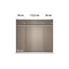 Kleiderschrank Altera Alpinweiß B/H/T: ca. 226x211x62 cm – Bild 4