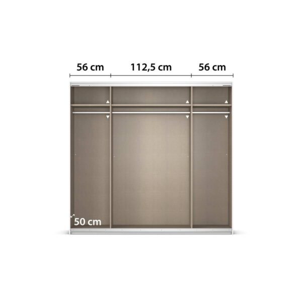 Kleiderschrank Altera Alpinweiß B/H/T: ca. 226x211x62 cm – Bild 4