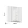 Kleiderschrank Altera Alpinweiß B/H/T: ca. 226x211x62 cm – Bild 5