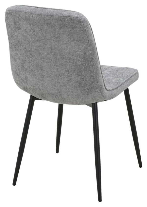 Stuhl KIM grau Webstoff B/H/T: ca. 45x87x58,5 cm – Bild 4