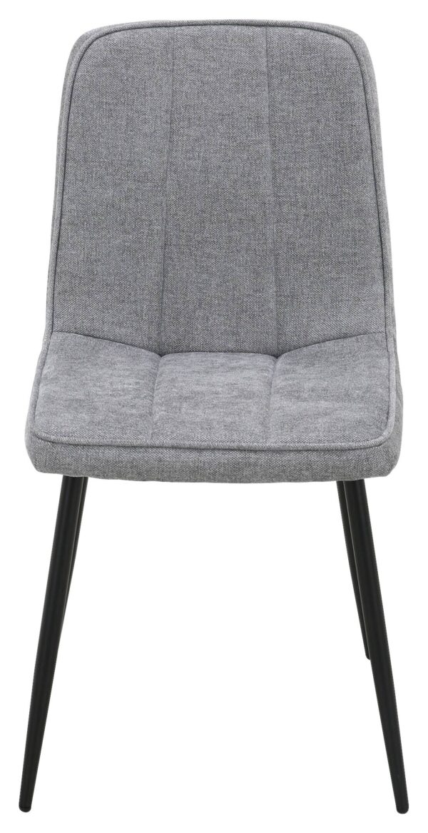 Stuhl KIM grau Webstoff B/H/T: ca. 45x87x58,5 cm – Bild 5
