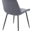 Stuhl KIRA grau Webstoff B/H/T: ca. 52x82,5x59,5 cm – Bild 4