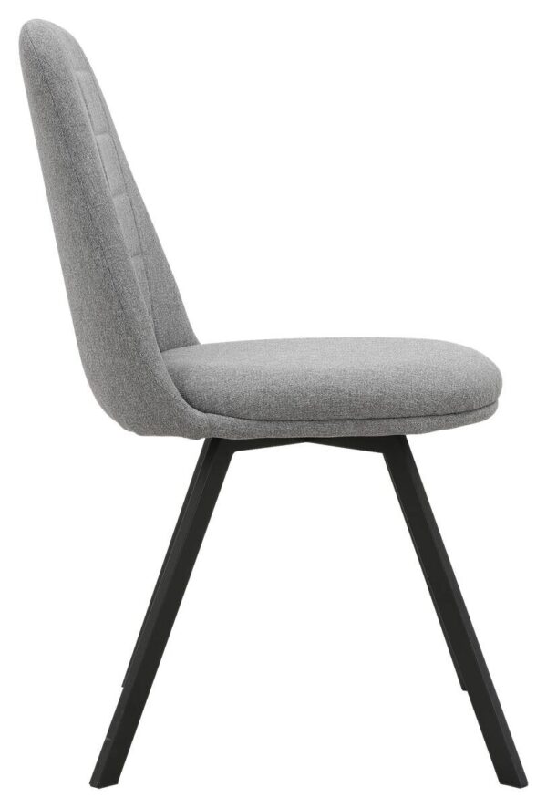 Stuhl CORA grau Microfaser B/T: ca. 56,5x85 cm Stuhl CORA grau Microfaser B/T: ca. 56,5x85 cm – Bild 3