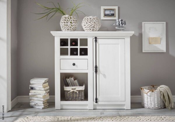 Sideboard Westerland weiß B/H/T: ca. 105x100x45 cm – Bild 3