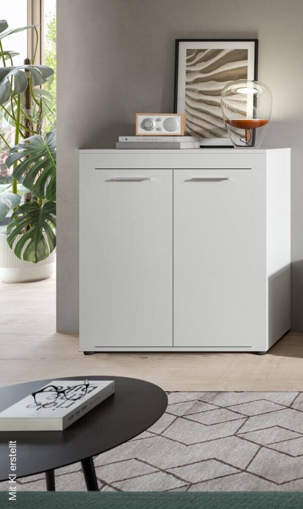 Highboard Jam weiß B/H/T: ca. 80x88x35 cm – Bild 5