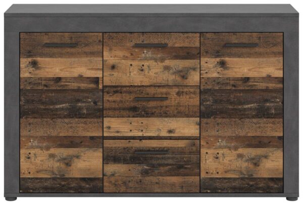 Sideboard Jam Matera Nachbildung Old Wood Nachbildung B/H/T: ca. 80x125x35 cm – Bild 3