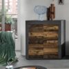 Highboard Jam Matera Nachbildung Old Wood Nachbildung B/H/T: ca. 88x80x35 cm – Bild 5