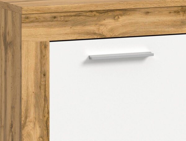 Sideboard Jam Eiche Wotan Nachbildung weiß B/H/T: ca. 125x80x35 cm – Bild 5