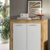 Highboard Jam Eiche Wotan Nachbildung weiß B/H/T: ca. 80x88x35 cm – Bild 3