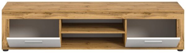 Lowboard Jam Eiche Wotan Nachbildung weiß B/H/T: ca. 160x37x40 cm – Bild 3
