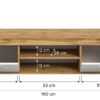 Lowboard Jam Eiche Wotan Nachbildung weiß B/H/T: ca. 160x37x40 cm – Bild 4