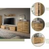 Highboard Jam Eiche Wotan Nachbildung B/H/T: ca. 80x88x35 cm – Bild 5