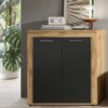 Highboard Jam Eiche Wotan Nachbildung grau B/H/T: ca. 80x88x35 cm – Bild 3