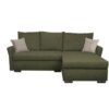 Ecksofa mit Bettfunktion und Bettkasten grün Webstoff B/H/T: ca. 218x90x168 cm – Bild 2