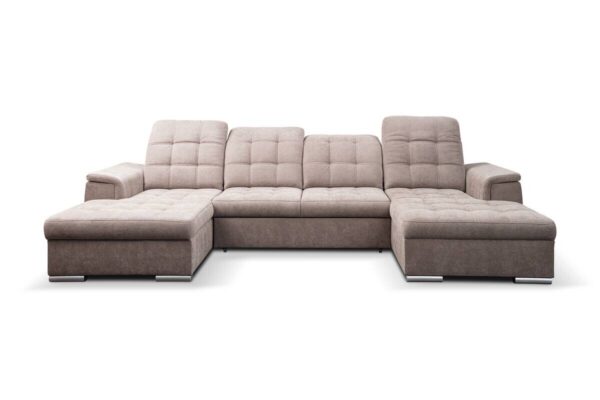 Wohnlandschaft Nadja stone Microfaser B/H/T: ca. 330x105x174 cm – Bild 5