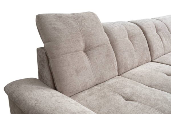 Wohnlandschaft Kendo grau Microfaser B/H/T: ca. 337x105x172 cm – Bild 2