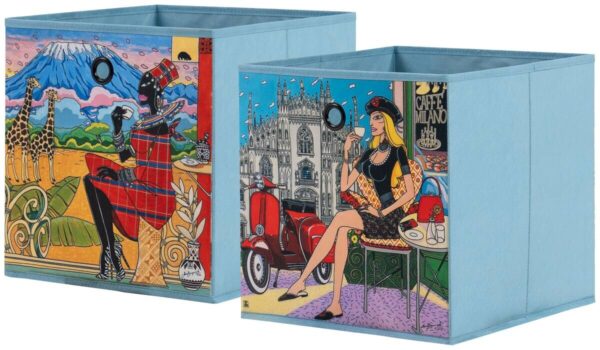 Stoffbox Stoffbox bunt B/H/T: ca. 32x32x32 cm – Bild 5