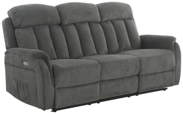 Sofa FM-3216-3P grau Microfaser B/H/T: ca. 200x100x95 cm Sofa FM-3216-3P grau Microfaser B/H/T: ca. 200x100x95 cm – Bild 3