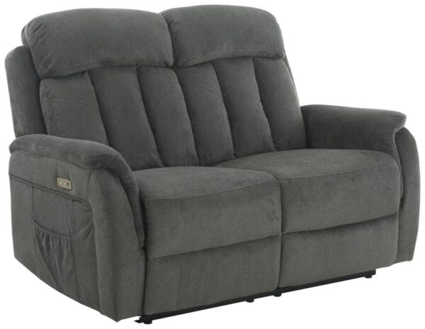 Sofa FM3216-2P grau Microfaser B/H/T: ca. 142x100x95 cm – Bild 2