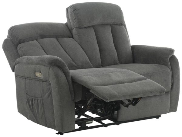 Sofa FM3216-2P grau Microfaser B/H/T: ca. 142x100x95 cm – Bild 3