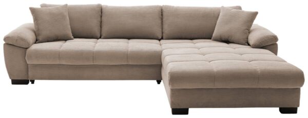 Ecksofa mit Bettfunktion und Bettkasten taupe Microfaser B/H/T: ca. 323x88x211 cm Ecksofa mit Bettfunktion und Bettkasten taupe Microfaser B/H/T: ca. 323x88x211 cm – Bild 2